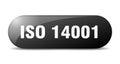 iso 14001 button. sticker. banner. rounded glass sign