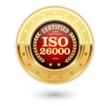 ISO 26000 certified medal - Social responsibility