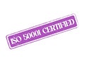 ISO 50001 Certified Rubber Stamp Seal for Energy Management and Efficiency Royalty Free Stock Photo