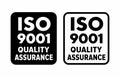 ISO 9001 Quality Assurance information sign