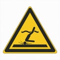 ISO 7010 Standard Icon Pictogram Symbol Safety Sign Warning Danger Shallow water