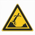 ISO 7010 Standard Icon Pictogram Symbol Safety Sign Warning Danger Submerged objects