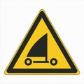 ISO 7010 Standard Icon Pictogram Symbol Safety Sign Warning Danger Sand yachting