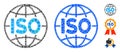ISO Standards Composition Icon of Circles
