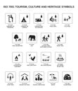 Iso 7001 tourism, culture and heritage symbols