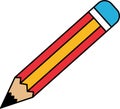 isoalte illustration of a pencil Royalty Free Stock Photo