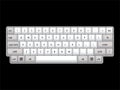 Isoated computer keyboard layout