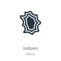 Isobars icon vector. Trendy flat isobars icon from weather collection isolated on white background. Vector illustration can be