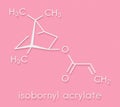 Isobornyl acrylate molecule. Skeletal formula