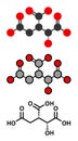 Isocitric acid molecule