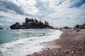Isola Bella beach in Taormina city, Sicily, Italy