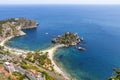 Isola Bella island and beach in Taormina, Sicily, Italy Royalty Free Stock Photo