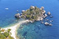 Isola Bella island and beach in Taormina, Sicily, Italy Royalty Free Stock Photo