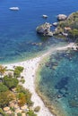 Isola Bella island and beach in Taormina, Sicily, Italy Royalty Free Stock Photo