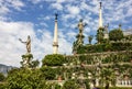 Isola Bella island, Italy. Sculptures in the garden Royalty Free Stock Photo