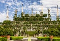 Isola Bella island, Italy. Sculptures in the garden of the Borromeo palace, Lombardy Royalty Free Stock Photo