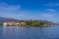 Isola Bella - island Bella at the lake Maggiore at Stresa, landscapes over the lake. Royalty Free Stock Photo