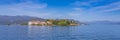 Isola Bella - island Bella at the lake Maggiore at Stresa, landscapes over the lake. Royalty Free Stock Photo