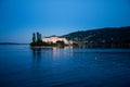 Isola Bella, Stresa. Lake - lago - Maggiore, Italy. by night Royalty Free Stock Photo