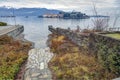 Isola Bella, Lake Maggiore, winter view. Royalty Free Stock Photo