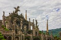 Isola Bella sculptures in the garden of the Borromeo palace, Lombardy, Italy, Lago Maggiore Royalty Free Stock Photo