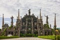 Isola Bella sculptures in the garden of the Borromeo palace, Lombardy, Italy, Lago Maggiore Royalty Free Stock Photo
