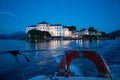 Isola Bella, Stresa. Lake - lago - Maggiore, Italy. by night Royalty Free Stock Photo