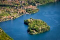 Isola Comacina nel Lago di Como Royalty Free Stock Photo