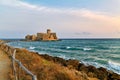 Isola di Capo Rizzuto. Calabria Italy. The Aragon castle at Le Castella resort Royalty Free Stock Photo