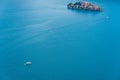 San Giulio Island in Orta Lake Italy Royalty Free Stock Photo