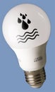 Bulb Lamp hydric icon Royalty Free Stock Photo