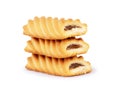 Isolate cookie on white background, With clipping path