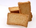 Isolate crunchy crispy milk rusk set Royalty Free Stock Photo