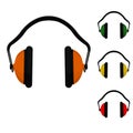 Isolate earmuffs on transparent background