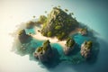 Isolate Island of a fantasy world