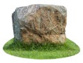 Isolate large rocks on the lawn.