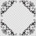 Isolate ornament in baroque style