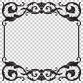 Isolate ornament in baroque style