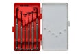 Isolate 6 pc Jewelers Precision Screwdriver Set on white background.Technology. Royalty Free Stock Photo