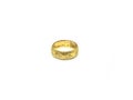 Isolate vintage and classic golden ring, white background