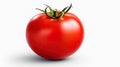 Isolate on a white background juicy red tomato