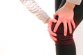 The isolate of women knee joint painful/injury