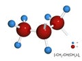 Isolated 3D fragment of polypropylene