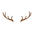 Isolated abstract moose horns Royalty Free Stock Photo