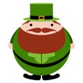 Isolated abstract patrick day elf