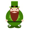 Isolated abstract patrick day elf