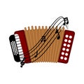 Isolated accordion image