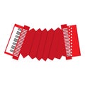 Isolated accordion musical instrument