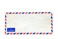 Isolated air mail envelope