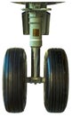 Isolated Airplane Landing Gear Wheels Royalty Free Stock Photo